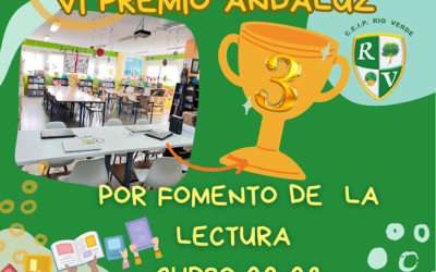🏆 ¡3º premio al Colegio andaluz con buenas prácticas en el fomento de la lectura!