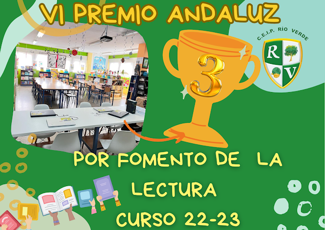 🏆 ¡3º premio al Colegio andaluz con buenas prácticas en el fomento de la lectura!